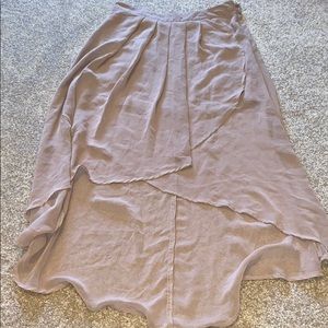 High Low Tan skirt